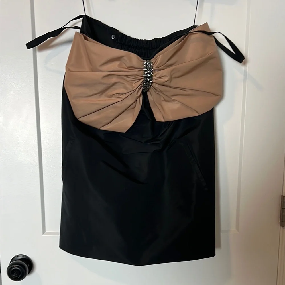 N*21 Chic Black and Tan Bow Dress - Picture 8 of 10